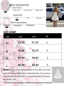 女士纯色编织A字露背系带褶皱优雅性感度假连衣裙 白色夏季 - 白色 - 查看 3