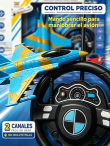 Avión de combate de control remoto de 2 canales para niños, juguete de avión RC, 2 colores surtidos, pilas no incluidas, regalo ideal para niño - Multicolor - Ver 10