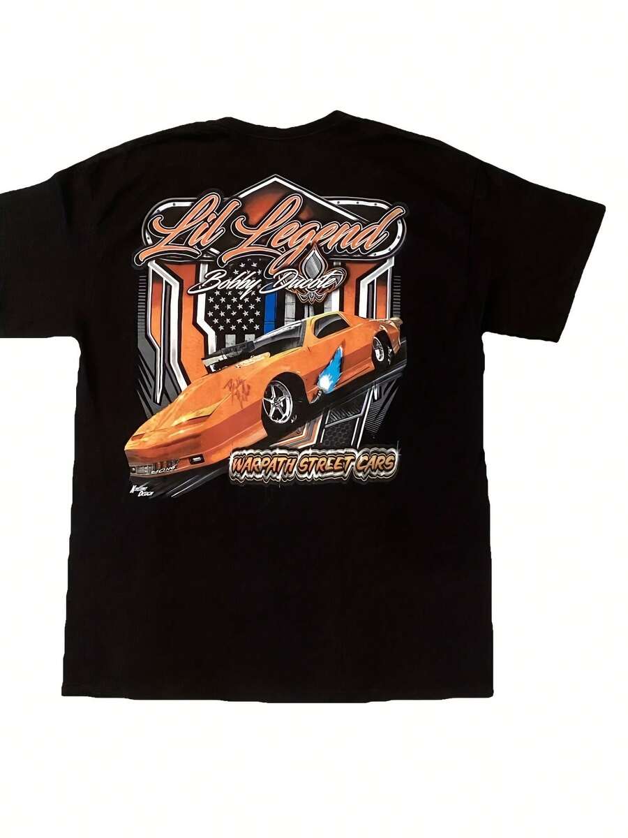 Gildan Dryblend Lil Legend Bobby Ducote Warpath Street Cars Graphic Tee Black L - 款式 - 查看 1