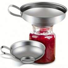 Stainless Steel Wide Mouth Funnel With Detachable Filter Screen, Home Kitchen Dispensing And Filling Funnel, Can Filter Juice, Oil, Jam, Large Diameter Design Convenient For Pouring Granular Ingredients, Compatible With Mason Jars, Glass Bottles And Various Containers, Stainless Steel Material Corrosion-Resistant, With Hanging Handle For Easy Storage, Detachable Filter Screen Can Filter Fruit Pulp And Impurities, Filling Sauces, Honey, Oil, Juice Without Spilling, Easy To Disassemble And Wash Without Residue, Practical Tool For Home Kitchen Dispensing, Pickling, Brewing, Juicing, Kitchen Liquid And Solid Dispensing And Filtering Auxiliary Cookware - Multicolor - View 11