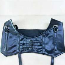 1pc European & American Gothic Style Women's Suspender Vest Corset Waist Cincher - Black - View 4