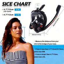 Adult Full Face Snorkel Mask With Camera Mount And 180° Wide Field Of View, Anti-Fog And Leak-Proof, Dry Top Breathing System Dual-Tube Diving Mask, Suitable For Snorkeling, Swimming Training And Other Water Activities - Multicolor - View 4