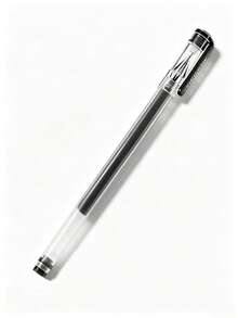 9/1pc Large Capacity Full Needle Neutral Pen 0.5mm Black, Diamond Tip Carbon Ink, Smooth Writing Without Clogging, Back To School Exam Signature Pen - Multicolor - View 9