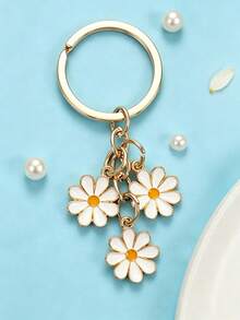 Cherry Blossom Keychain Minimalist Cherry Blossom Flower Phone Charm Decoration Accessory For Women And Girls - Multicolor New-6 - View 2