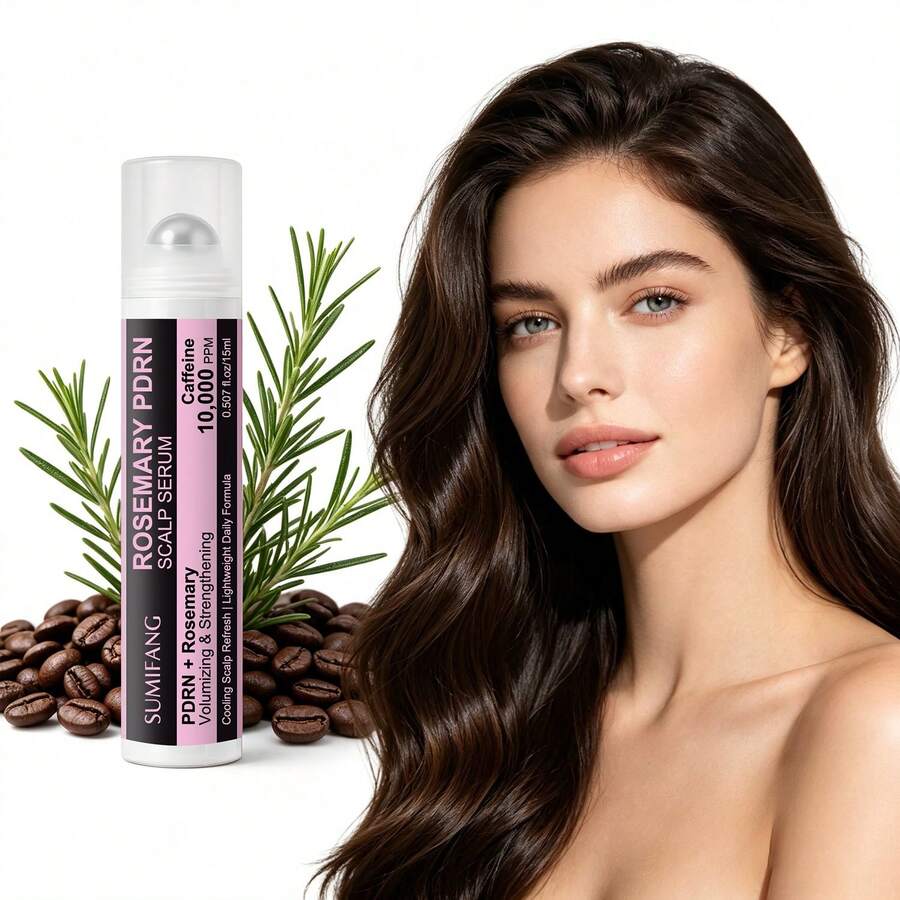 SUMIFANG Rosemary Scalp Serum, Infused With Rosemary And PDRN. Balances And Soothes Scalp, Refreshes, Controls Oil And Strengthens Hair Strands. , Reinforces Hair Roots. No‑Rinse Formula, Fast‑Absorbing. 15ml - Full Size - View 1