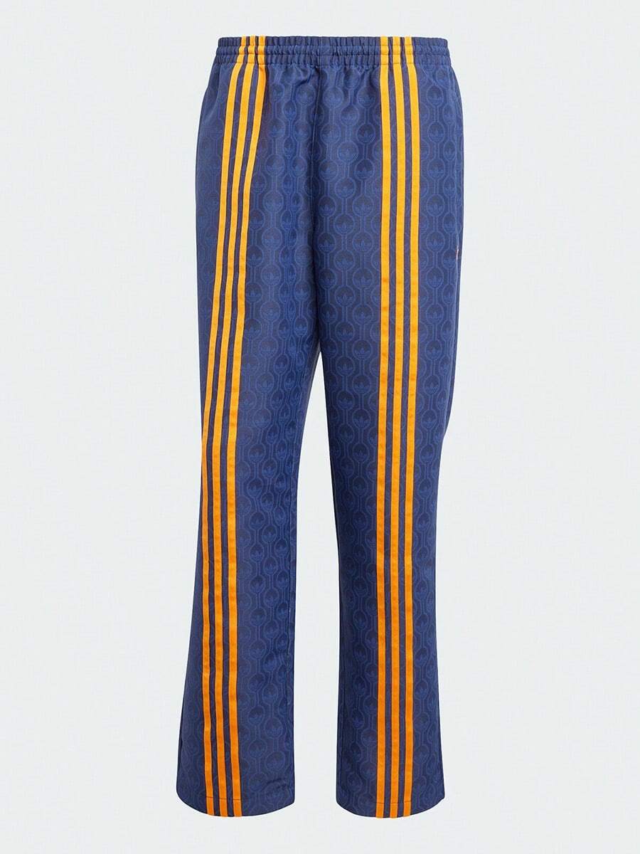 Adidas Spring/Autumn Men's Sports Pants, Vintage Jacquard Striped Casual Drawstring Long Pants JN5971 - Deep Indigo - View 1