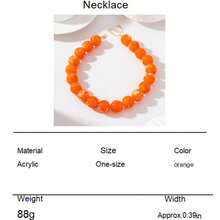 1pc High-End Elegant Jade Beaded Necklace, Summer Beach Vacation Style Gemstone Beaded Necklace, Women's Jewelry Niche Design Premium Accessory Gift - Beads - View 14