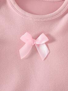 4pcs/Set Spring/Autumn Baby Girl Comfortable Cute Casual Triangle Bodysuit - Multicolor - View 4