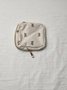 1pc Portable Zipper Bag Sanitary Pads & Tampons Storage Pouch, Multi-Functional Cosmetic Bag, Travel Essential Accessory Gift - Multicolor - View 11