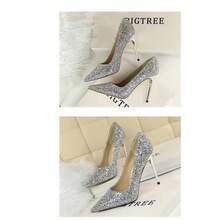 Women Pumps - 銀色 - 查看 6