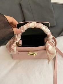 Fashionable Versatile Color-Block Women's Casual Tote Bag - Pink - View 11