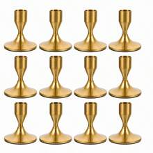 1/2/4/6/12/30pcs Brass/Black Metal Candle Holders, Candle Stands For Centerpiece Decoration On Dining Table, Wedding, Party, Birthday, Home Decor - Multicolor - View 23