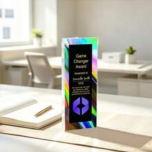 1pc Custom Presidents Club Award, Salesperson Of The Year Trophy, Custom Recognition Plaque With Logo, Personalized Acrylic Award - Multicolor - View 28