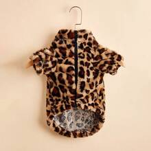Fashionable Dog & Cat Leopard Print Two-Sleeve Handsome Hoodie Sweatshirt, Cute Zipper Jacket For Pets, Autumn/Winter - Multicolor - View 4