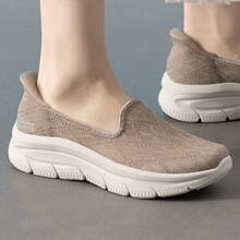 Skechers Women's SLIP-INS Hands-Free Slip-On Walking Shoes Breathable Thick Sole Cushioned Casual Sneakers - Taupe - View 2