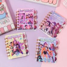 Hasbro 1pc K-POP Witch Hunter Coil Notebook 100K Divided Section Notebook Student A7 Laser Portable Pocket Notebook, Suitable For Travel Planning, Daily Schedule, Office And Study Essentials, Perfect For Writing, Note-Taking And Creative Expression - Multicolor - View 2