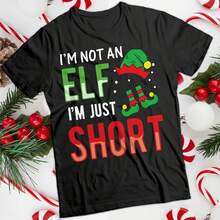 Elf Christmas T-Shirt Funny Mens And Womens Tee # MC - 款式 - 查看 1
