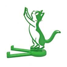 Cat-Shaped Phone Stand, Hands-Free Viewing Desktop Ornament, Detachable Desktop Phone Holder - Multicolor - View 8