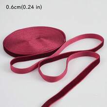 2/5/10/25 Yards Burgundy Velvet Ribbon Christmas Tree, Multiple Sizes 1 Inch | Velvet Christmas Ribbon For Gift Wrapping, Bows, Wreaths, Holiday Crafts (2/5 Yards No Spool, 10/25 Yards With Spool For Easy Storage) - Flocked Ribbon - View 20