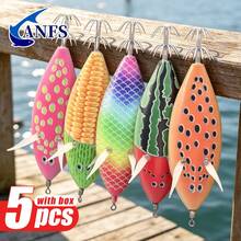 ANFS 5pcs Umpan Pancing Cumi-cumi Jig Horizontal untuk Memancing Cumi-cumi, Sotong, dan Ikan Laut di Air Asin - MultiWarna - View 5