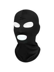 1pc/2pcs/3pcs Unisex Solid Color 2-Hole Balaclava Headwear Set, Single-Hole Full Face Mask For Cycling, Suitable For Daily Wear And Outdoor Activities - Multicolor - View 15