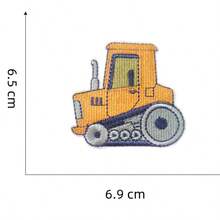 Cartoon Yellow Construction Vehicle Pattern Iron-On Embroidery Patch - Fun Design - Easy To Sew Or Iron, Durable Fabric Badge, Suitable For Personalized Jackets, Bags, Etc. - Ironing Style - View 13