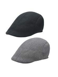 1/2pcs Men's Ivy Newsboy Cap Flat Cap Vintage Gentleman Style Breathable Lightweight Spring Autumn Daily Commute Travel Street Casual Hat - Multicolor - View 16