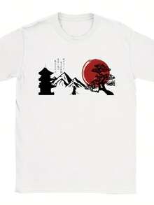 Japanese Landscape - Unisex Crewneck T-Shirt - 款式 - 查看 1
