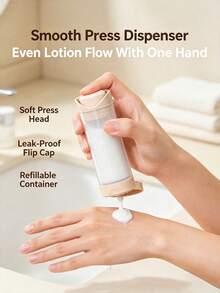 Travel Dispenser Bottles, Press-Type Lotion Bottles, Hand Soap And Shower Gel Bottles, Plastic Empty Bottles, Suitable For Travel And Home Use - Multicolor - View 6
