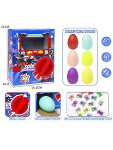 兒童趣味扭蛋機遊戲，親子互動玩具，兒童娃娃抓娃娃機玩具，扭蛋機禮物，男孩女孩生日禮物（配件顏色隨機發送，手工測量可能略有誤差） - 彩色 - 查看 15