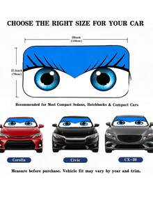 Best-Selling Cartoon Car Sun Shade, Front Windshield Sunshade, Anti-UV Heat Insulation, Cute And Adorable Car Sunshade, Universal Car Interior Cooling Tool, Foldable Car Sun Shade, Car Front Windshield Sunshade - A - View 4