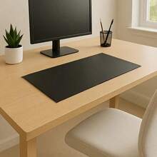 1pc Leather Desk Mat, Eye-Protection Desk Pad, Waterproof Wash-Free Tablecloth, Leather Dining Table Mat, Office Desk Pad, Student Study Desk Mat, Office Computer Desk Pad, Easy To Clean Durable Long Tablecloth, Suitable For Table, Office Desk, Study Desk, Gaming Table, Side Cabinet/Coffee Machine, Kitchen And Living Room Countertop Protection Mat - PU Leather Placemat - View 201