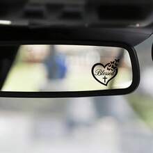 1件裝 勵志「Blessing」愛心車貼,附十字架與蝴蝶設計,信仰基督教車貼,後視鏡乙烯基貼紙,自黏耐用,多用途裝飾貼紙,適用於汽車、筆電、水瓶、玻璃窗 - A - 查看 7
