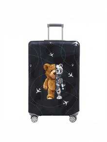 1PC Luggage Elastic Protective Cover Travel Cover Trolley Cover Polyester Material Unisex Travel Accessories Outdoor Vacation Essential, Luggage Cover - Multicolor - View 53