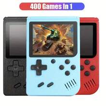Consola de videojuegos Retro con pantalla LCD de 2,4 pulgadas, Mini consola de juegos portátil integrada de 400 pulgadas, Consola retro arcade para juegos clásicos, reproductor de juegos portátil, Mini Consola de Juegos Portátil con 400 Juegos Integrados, Pantalla LCD, Consola Retro - Ver 2