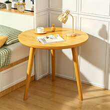 Portable Reception Table, Small Round Coffee Table, Space-Saving Sturdy Side Table, Perfect For Office, Living Room, Bedroom, Decor And Dining Room Use. (Please Check Dimensions Before Ordering) - Multicolor - View 3