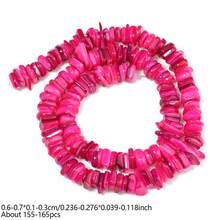 1Strand 6-7mm Irregular Natural Colorful Beads Square Rondelle Loose Bead For DIY Charms Bracelet Necklace Jewelry Making DIY - Irregular Shell Beads - View 11