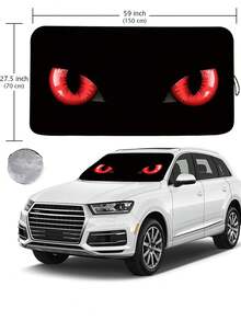 Best-Selling Cartoon Car Sun Shade, Front Windshield Sunshade, Anti-UV Heat Insulation, Cute And Adorable Car Sunshade, Universal Car Interior Cooling Tool, Foldable Car Sun Shade, Car Front Windshield Sunshade - A - View 8