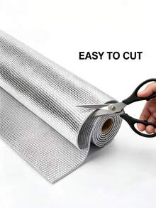 Double-Sided Aluminum Foil Insulation Roll, Diamond Pattern EPE Foam Thermal Barrier, Cuttable Soundproof & Moisture Resistant Mat For Roof, Wall, Garage, RV And DIY Projects - Diamond Foil - View 1