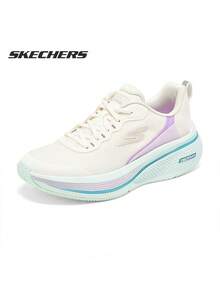 Skechers Sepatu Lari Wanita GO RUN Consistent 2.0: Dukungan Stabil, Bantalan, Jaring Bernapas, Tahan Torsi, dan Anti Selip - Putih, hijau muda, ungu - View 1