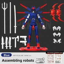 New Joint Figure, Multi-Functional Joint Robot Assembly, Children's Multi-Joint Robot Toy Set, Posable Figure, Inspires Children's Imagination, Play, Stress Relief, Decoration - Birthday Gift - Christmas Gift - Party Gift - Best Gift - Birthday Gift Or Party Favor - Travel Portable Stress Relief Toy - Multicolor - View 17