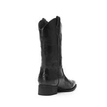 Women Mid-Calf Boots - Glossy Black - View 7