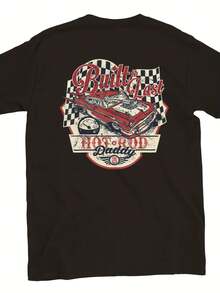 Hot Rod Daddy - Back Print - Classic Unisex Crewneck T-Shirt - 款式 - 查看 1