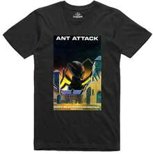 Ant Attack 8 Bit Tape Cover Officially Licensed Spectrum 48k C64 Retro T Shirt - 黑色 - 查看 6