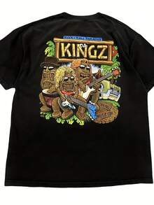 Da Kingz Music Rock & Roll Graphic T-Shirt Size XL - 款式 - 查看 1