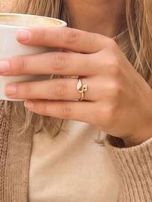 European And American Fashion Minimalist Cute Exquisite Swan Ring - Gold - View 5