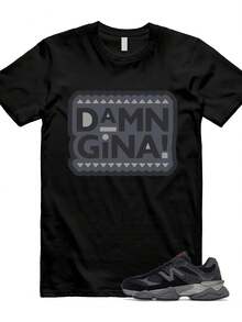 Tshirt Unisex 9060 Black Castlerock Grey T Match GINA - 款式 - 查看 1