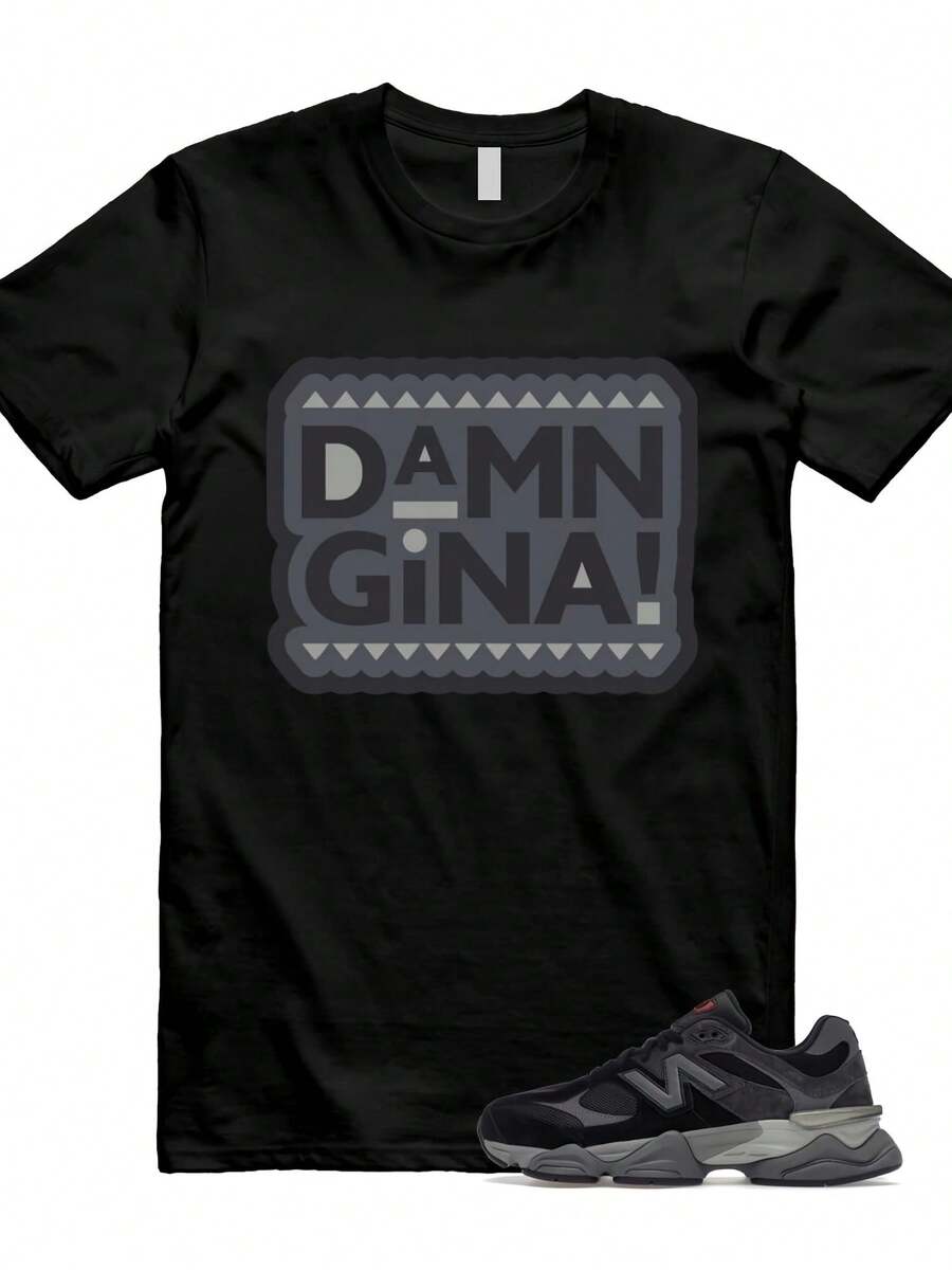 Tshirt Unisex 9060 Black Castlerock Grey T Match GINA - 款式 - 查看 1