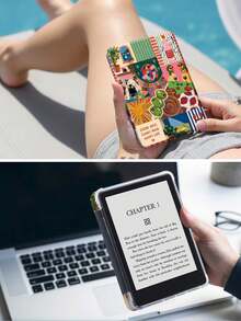 太陽、豹紋與條紋圖案平板保護殼，相容 iPad Air 11 吋 M3 2025/M2 2024、Air 5 代 2022、Air 8 2026 (11/13 吋)、(A16) 11 吋 11 代 2025，亦相容 Galaxy Tab、Kindle Paperwhite 12 代 2024，透明背蓋，自動休眠/喚醒功能，氣囊保護，適合辦公使用或作為禮物 - 彩色 - 查看 10