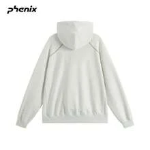 +Phenix Sweatshirt Sweatshirt Unisex 2025 Spring Loose Knit Casual Minimalist Solid Color Top - Oatmeal Grey - View 5
